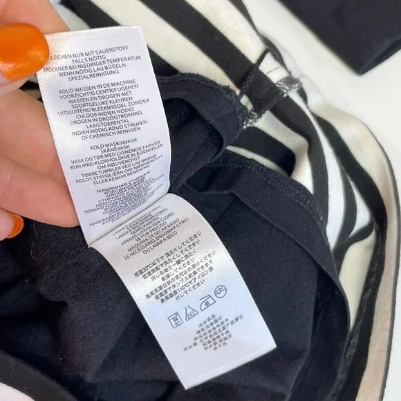 Michael Kors Womens Striped Long Sleeve Sheath Dress Black 2 Zipper Sleeve - Picture 9 of 10